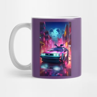 Vaporwave Delorean Mug